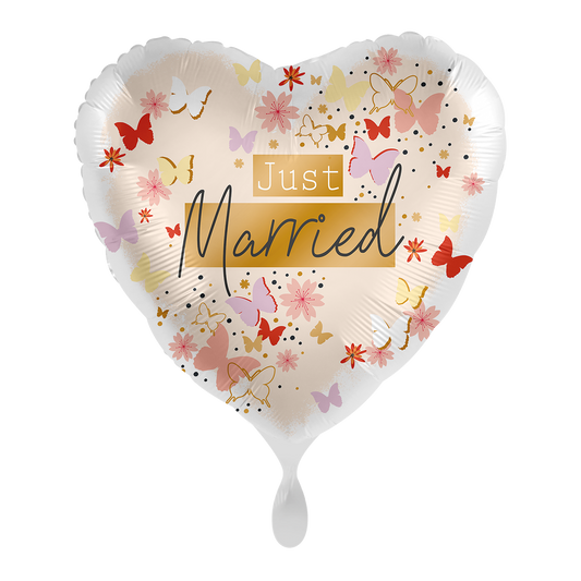 1 Ballon - Just Married Tendres Papillons - FR