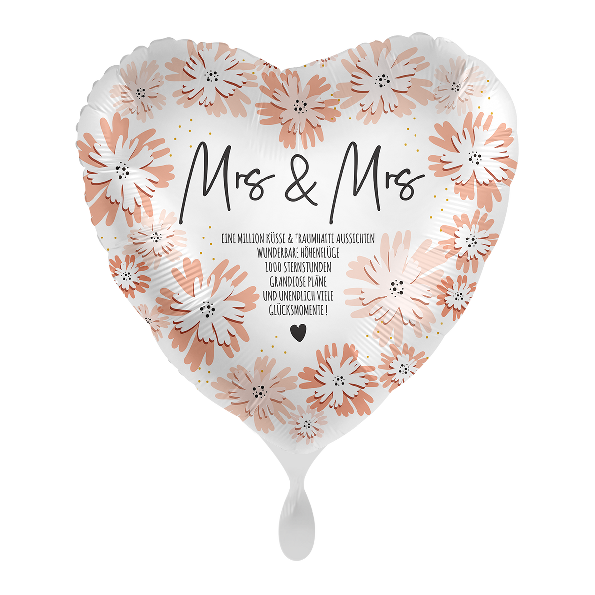1 Ballon - Blühender Hochzeitstag Frau - FRA