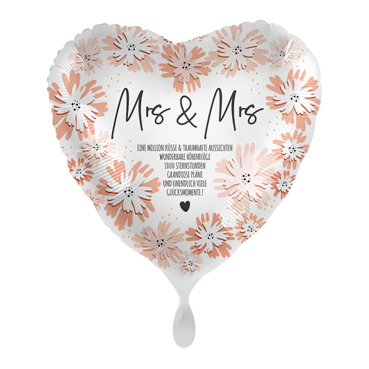 1 Ballon - Blühender Hochzeitstag Frau - FRA