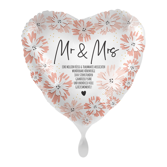 1 Ballon - Jour de mariage fleuri - FRA