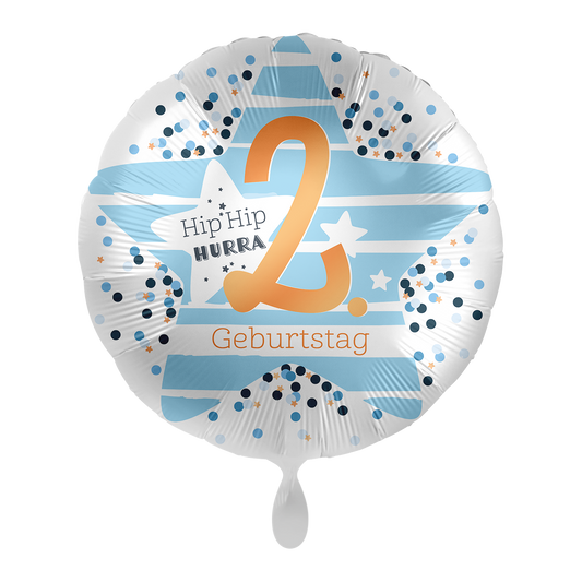 1 Ballon - 2ème Anniversaire Étoiles - FR