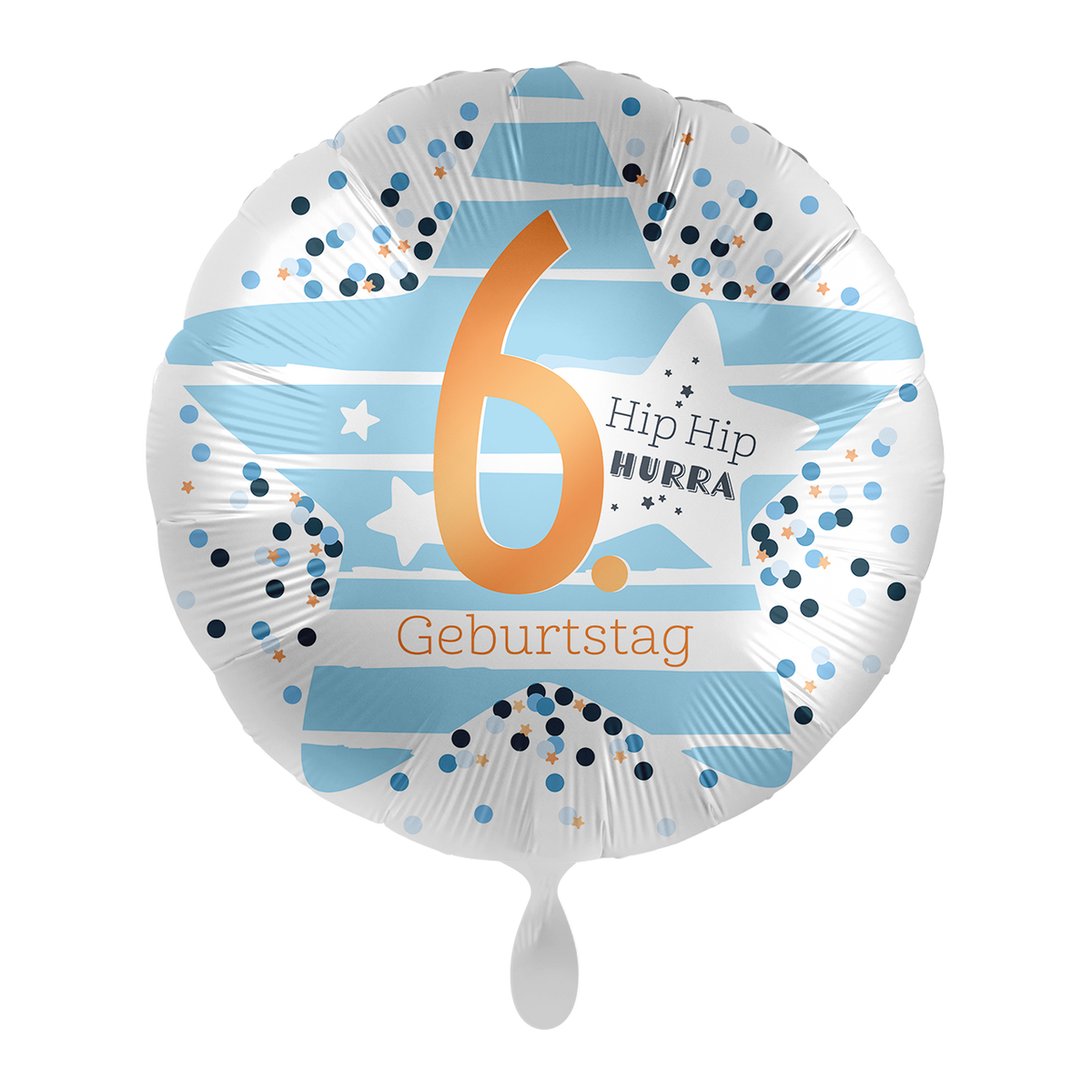 1 Ballon - 6e anniversaire Étoiles - ALL