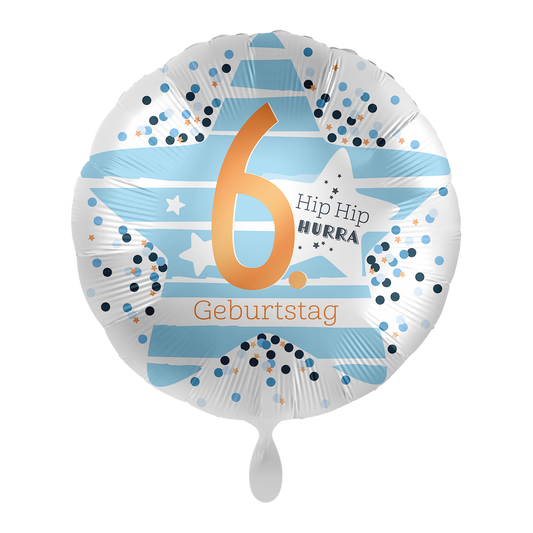 1 Ballon - 6e anniversaire Étoiles - ALL