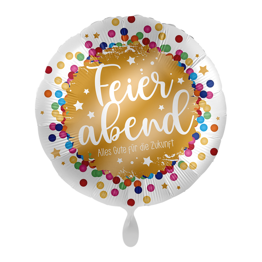 1 ballon - confettis de fin de journée