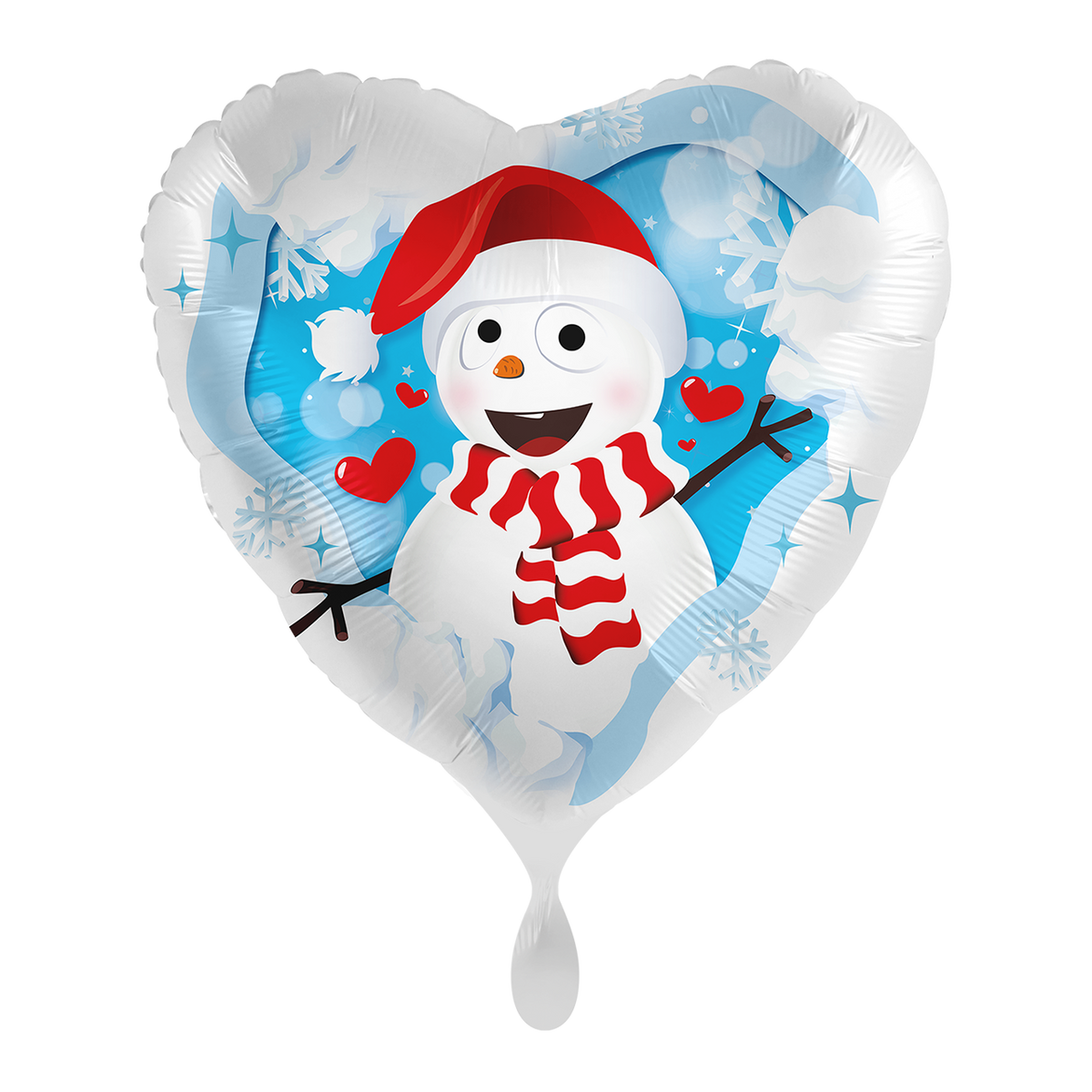 1 Ballon - Joyeux Bonhomme de Neige - UNI