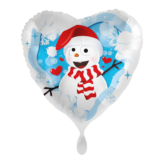 1 Ballon - Joyeux Bonhomme de Neige - UNI