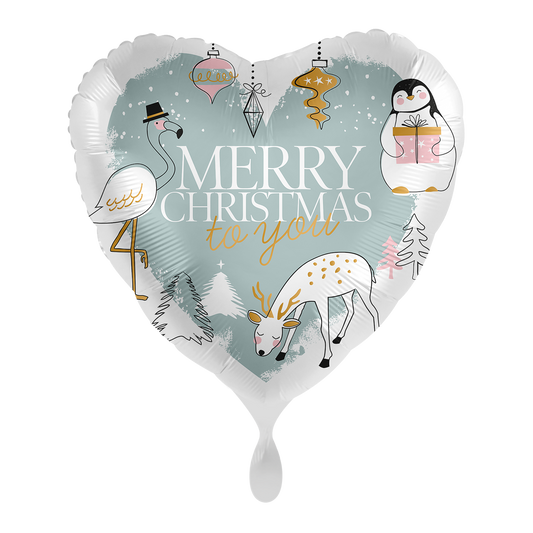 1 Ballon - Christmas Friends - FR
