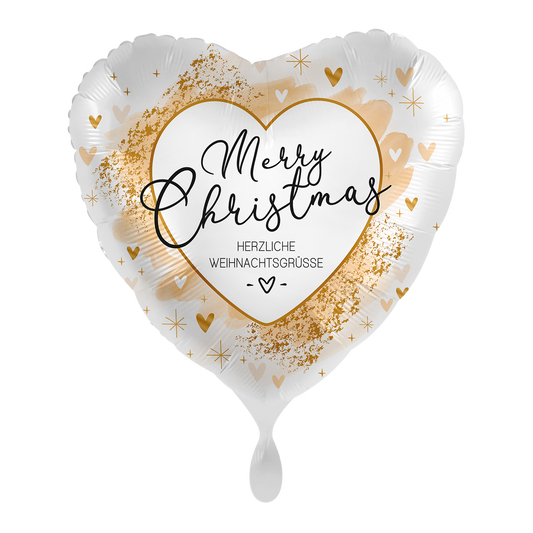 1 Ballon - Smooth Christmas Gold - FRA
