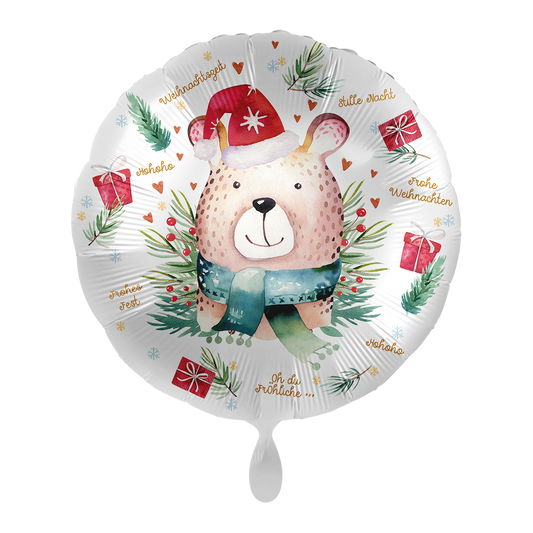 1 Ballon - Ourson de Noël mignon - ALL