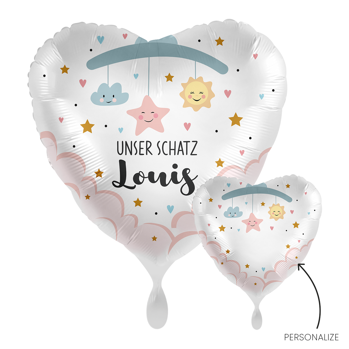 1 Ballon - Personalise IT - Hi Baby - FRA