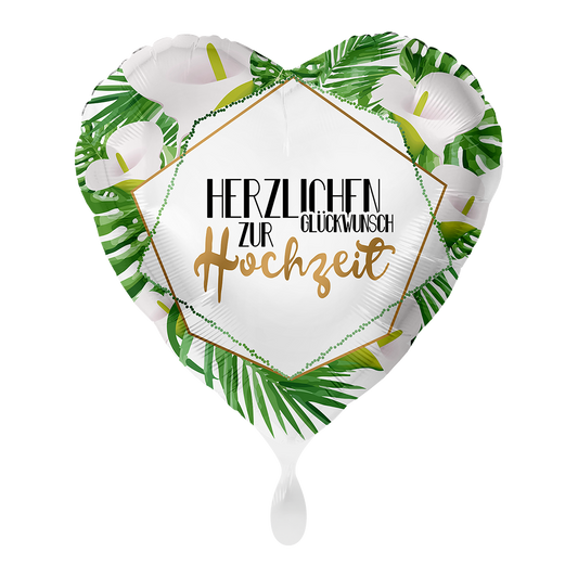 1 Ballon - Gefeliciteerd met je bruiloft Modern