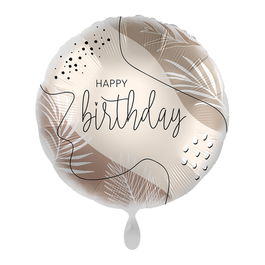 1 Ballon - Naturfarbe Geburtstag - NL