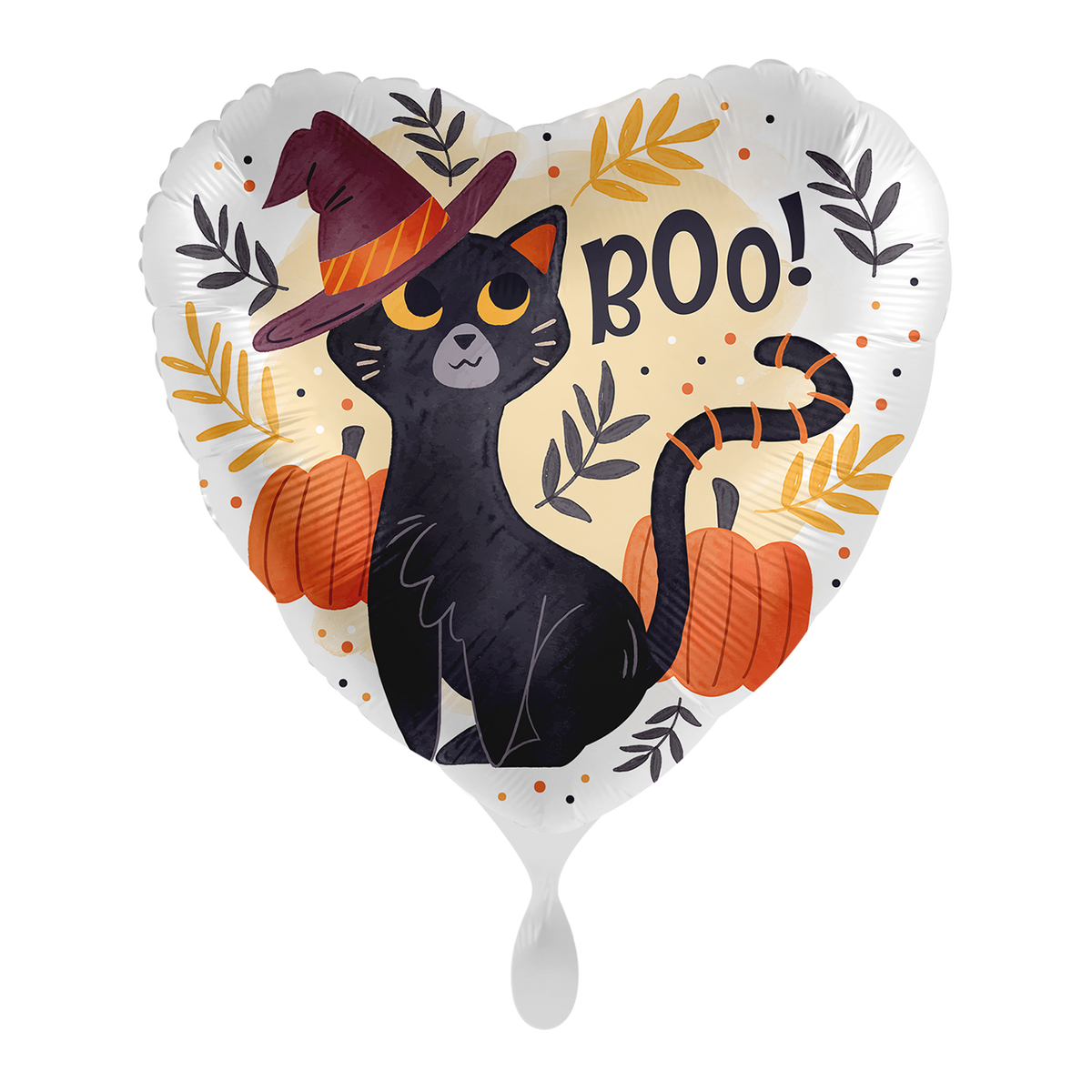 1 Ballon - Zwarte Kat Halloween - NL