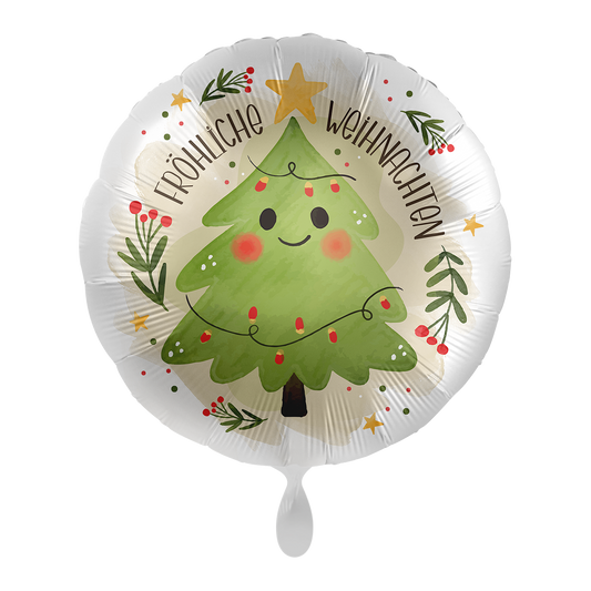 1 Ballon - Vrolijke Kerstboom - NL