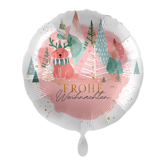 1 Ballon - Rosa Weihnachtswunder - DEU