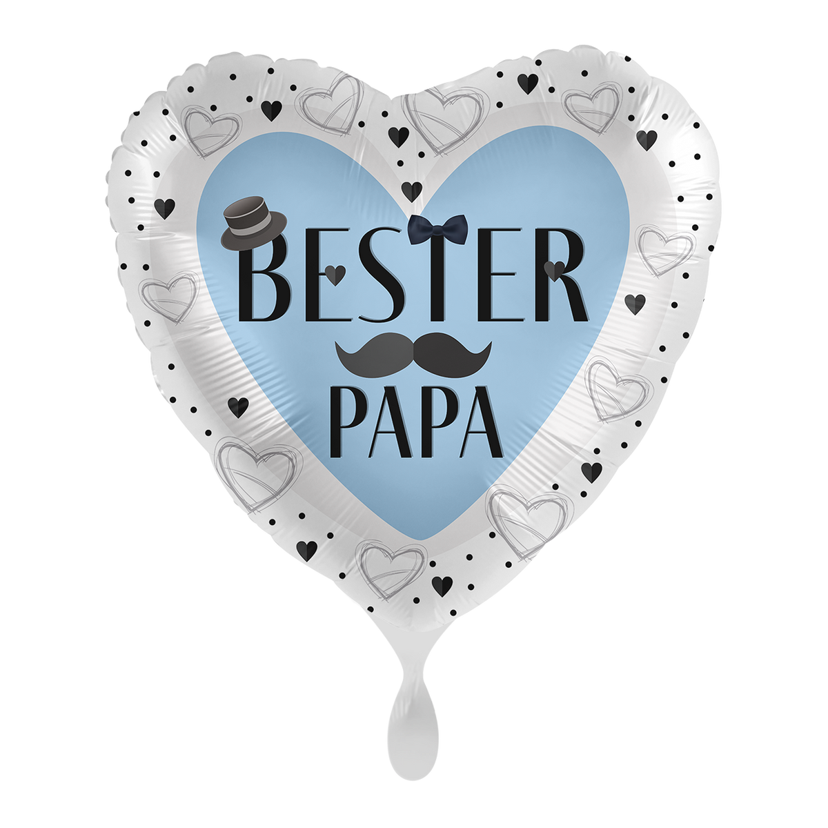1 ballon - meilleur papa cœur