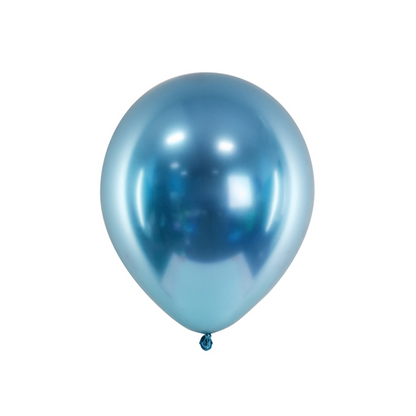 50 Ballons de baudruche - Ø 30cm - Brillants - Bleus