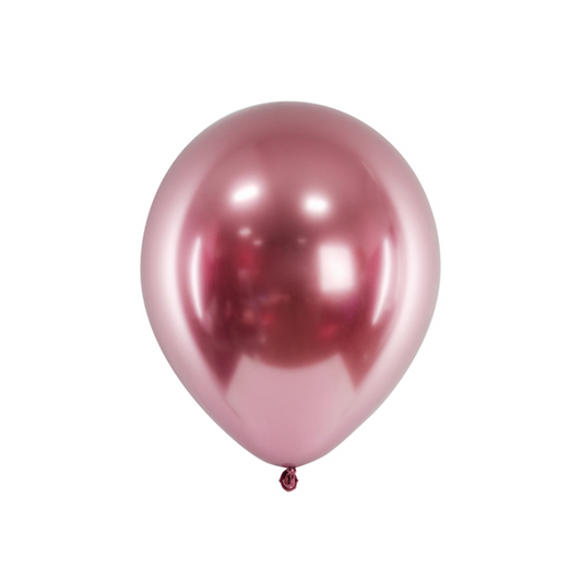 50 ballons - Ø 30cm - Brillant - Or rose