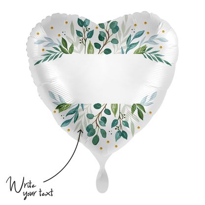1 Ballon - Personaliseer HET - Greenery