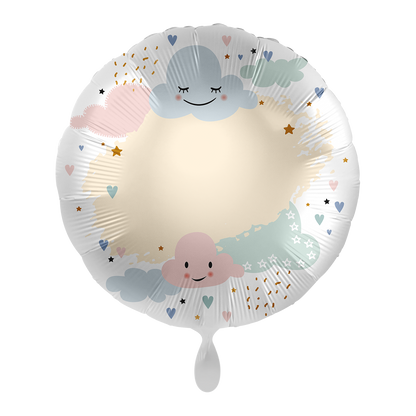 1 Ballon - Personnalisez-le - Nuages joyeux