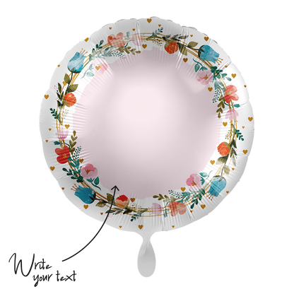 1 Ballon - Personnalisez-le - Floral