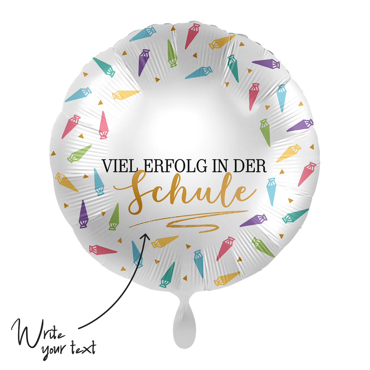 1 ballon - Personalisez-le - Bonne chance pour l'école