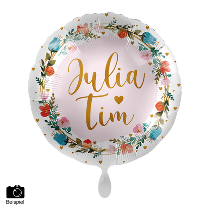 1 Ballon - Personnalisez-le - Floral