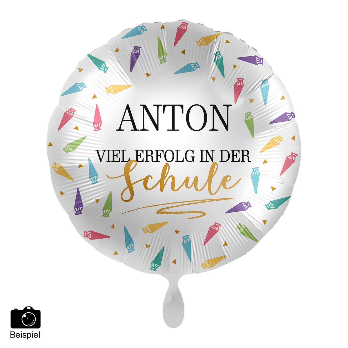 1 ballon - Personalisez-le - Bonne chance pour l'école