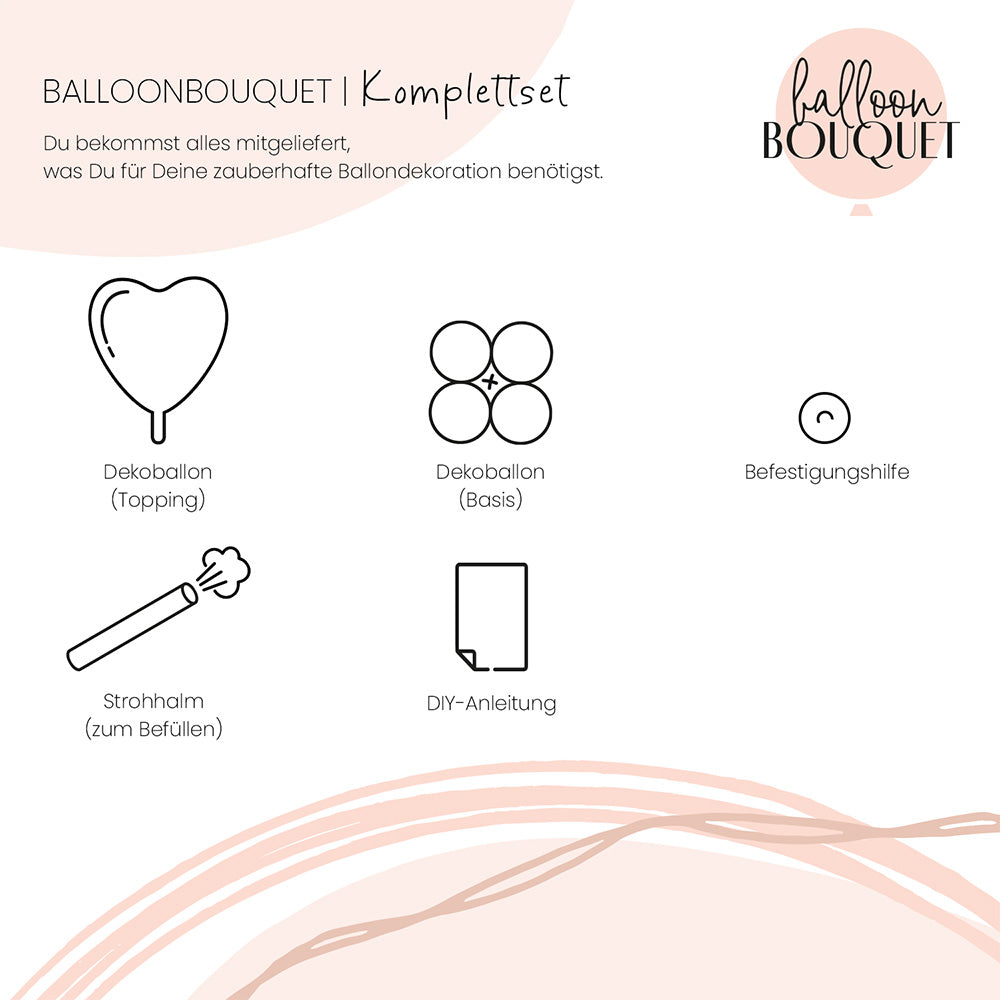 1 Ballonnenboeket - Kleine Wolk - NL