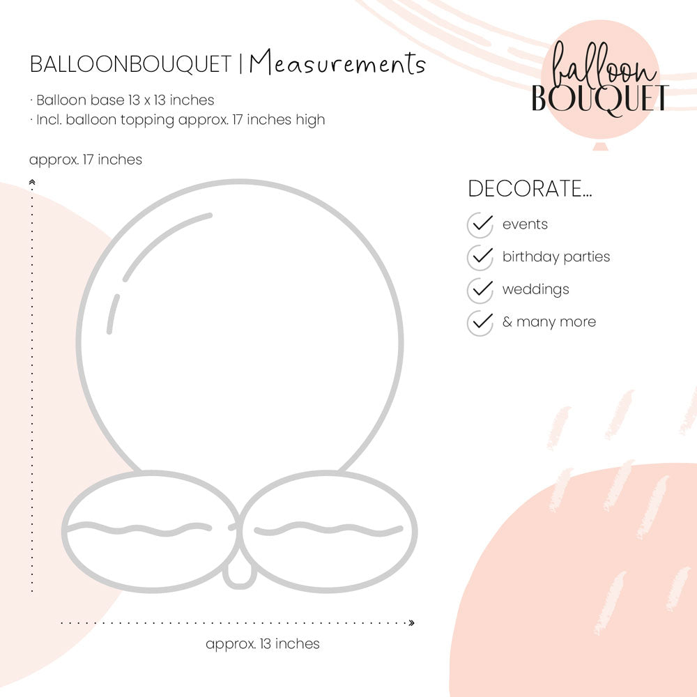 1 bouquet de ballons - Joyeux anniversaire - ANG