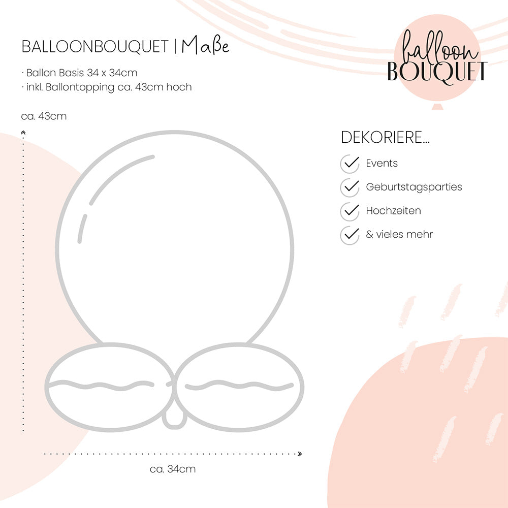1 Ballonstrauß – Baby Little Friends – GER