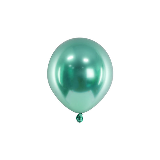50 mini-ballons - Ø 12cm - Brillants - Vert