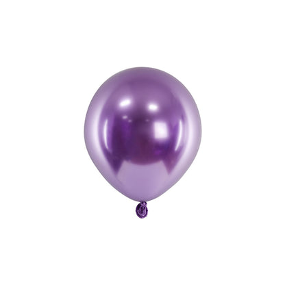 50 mini-ballons - Ø 12cm - Brillants - Violet