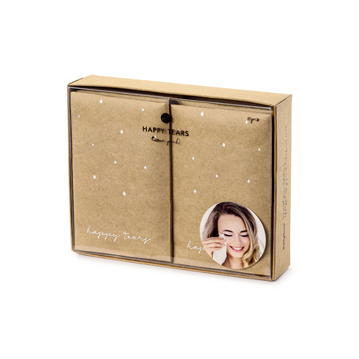 10 zakdoekjes - Happy tears - Zilver