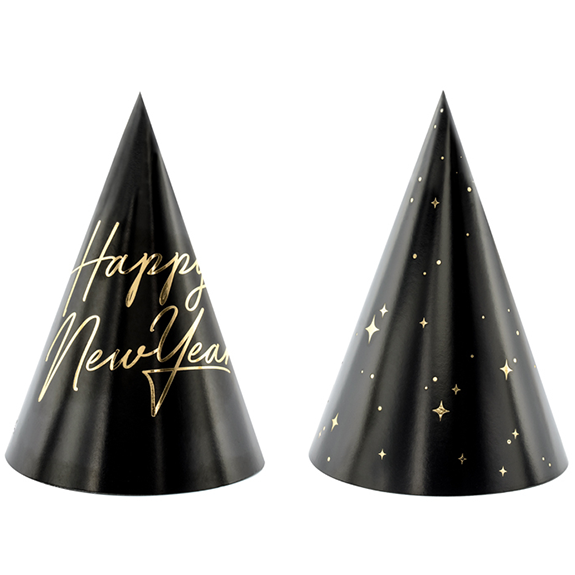 6 feesthoedjes - Happy New Year