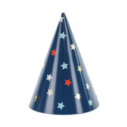 6 chapeaux de fête - étoiles