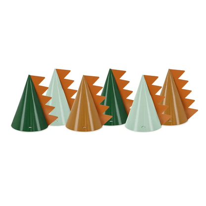 6 chapeaux de fête - Dinosaure