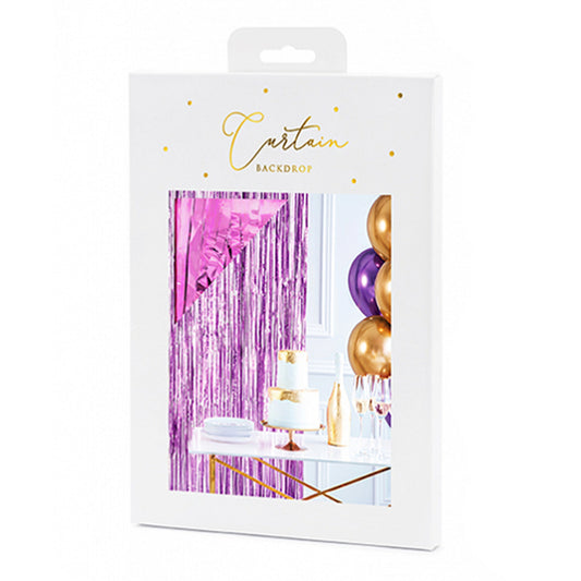 1 Rideau à paillettes - 2,5m - Violet