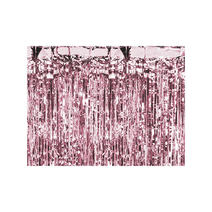 1 Feestgordijn - Roségoud 100x200cm