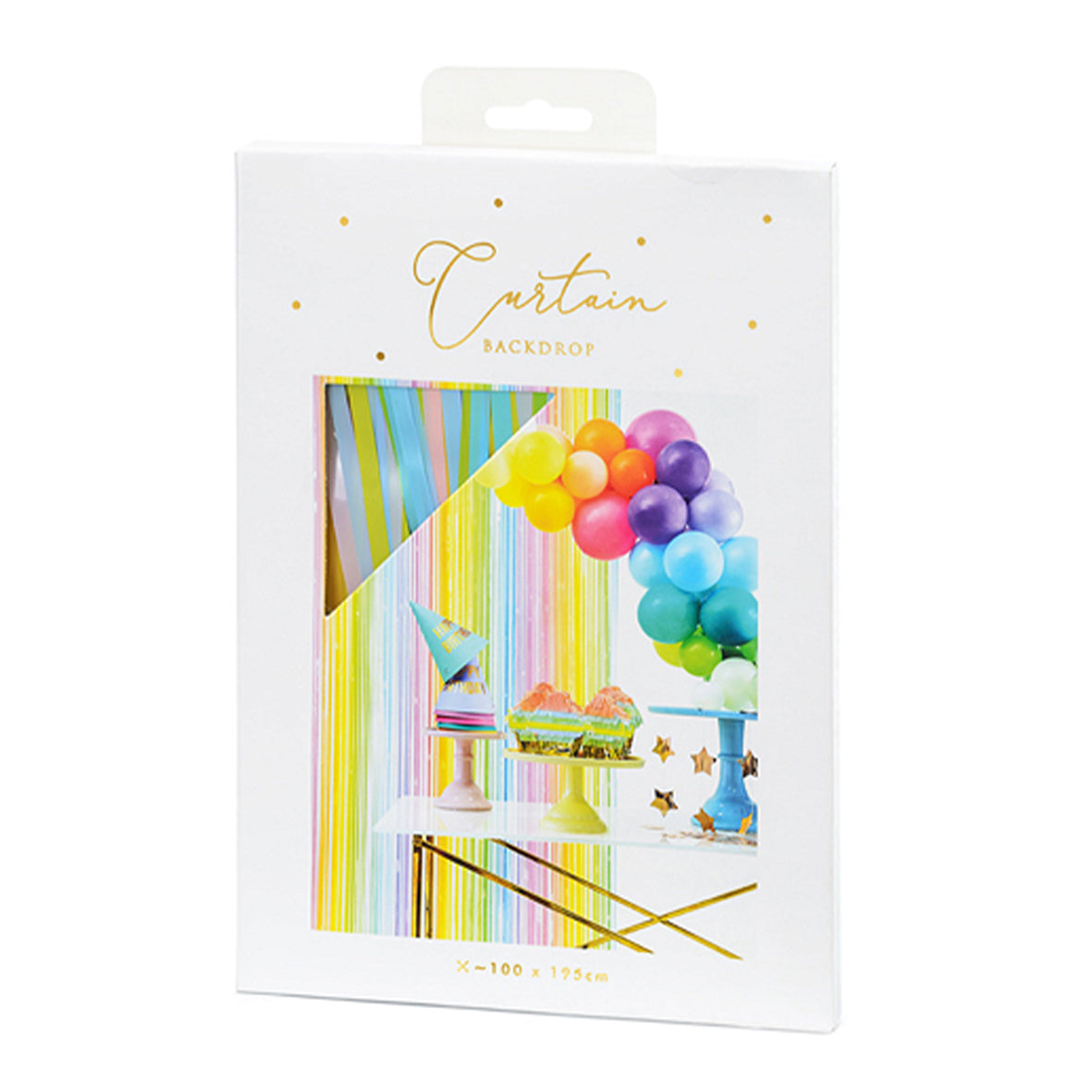 1 rideau à paillettes - 1,95m - Multicolore