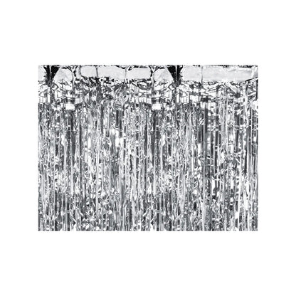 1 rideau de fête - Argent 100x200cm