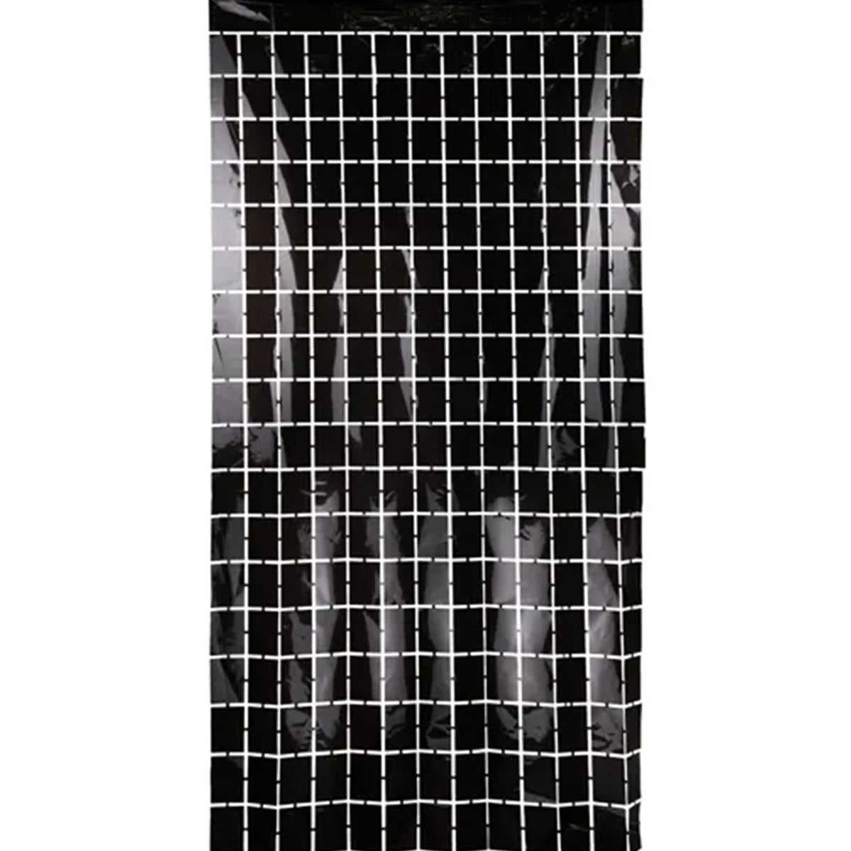 1 rideau de fête - carré, noir 100x200cm