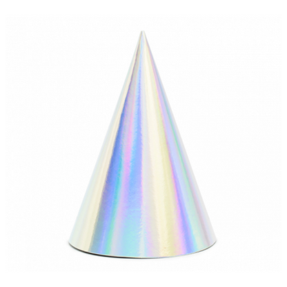 6 chapeaux de fête - Iridescent