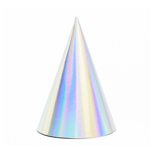 6 chapeaux de fête - Iridescent