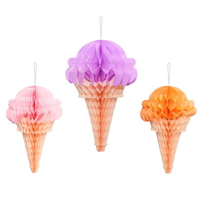 3 ballons alvéolés - Icecream