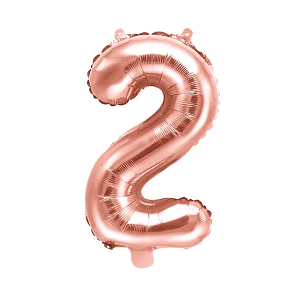 1 Ballon XS - Getal 2 - Roségoud