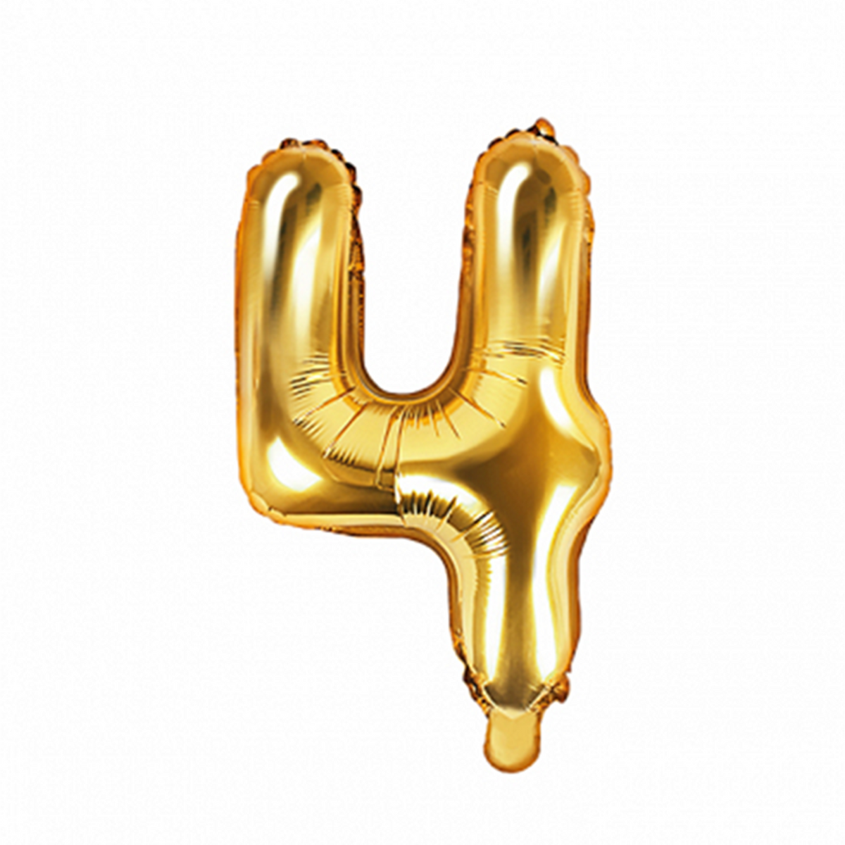 1 Ballon XS - Chiffre 4 - Or