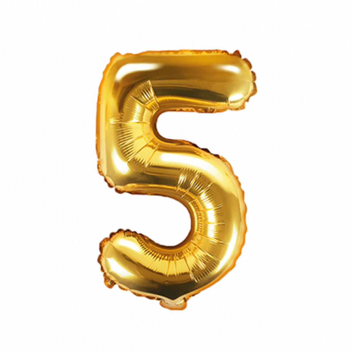 1 Ballon XS - Chiffre 5 - Or