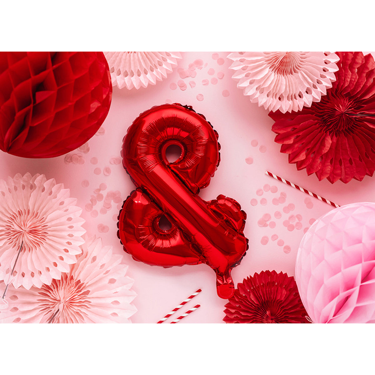 1 ballon XS - Teken & - Rood