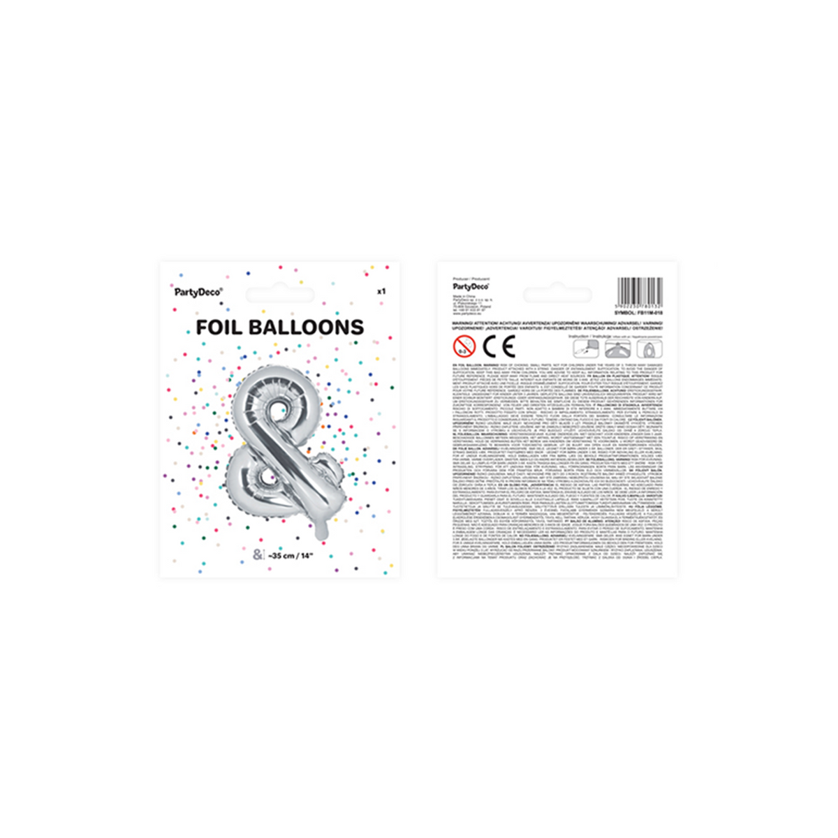 1 Ballon XS - Signe & - Argent